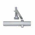 Pg Perfect Adjustable Hold Open Surface Mount Door Closer with Slim Line Cover & Sex Nuts, Aluminum PG2063960